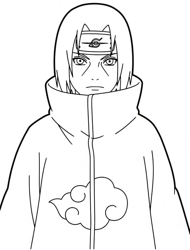 Målarbild Itachi Utskrivbar