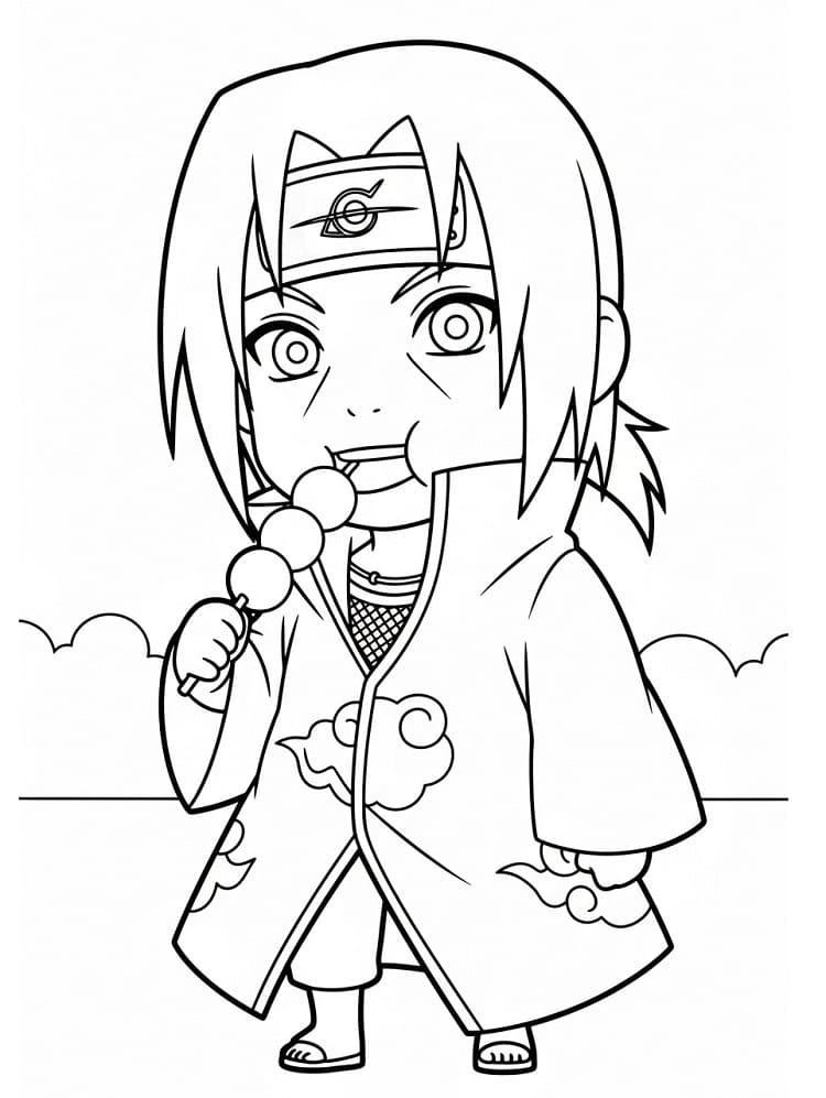 Målarbild Söt Itachi