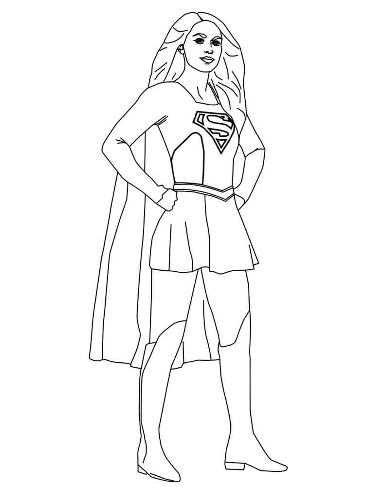 Målarbild Supergirl 1