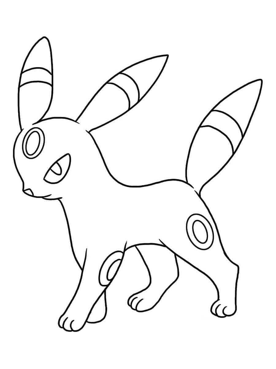 Målarbild Umbreon Gratis