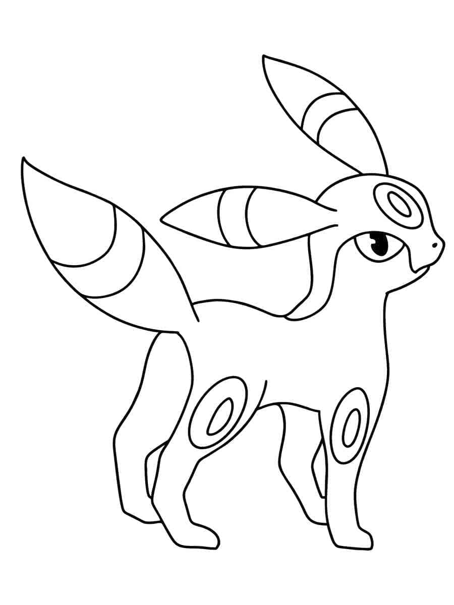 Målarbild Umbreon Pokémon