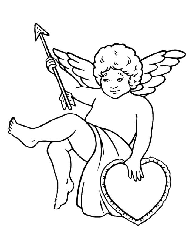 Målarbild Utskrivbar Cupid