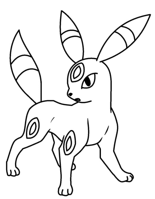 Målarbild Väldigt Söt Umbreon