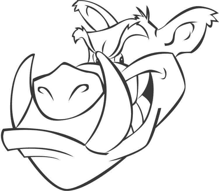 Målarbild Vildsvin 2