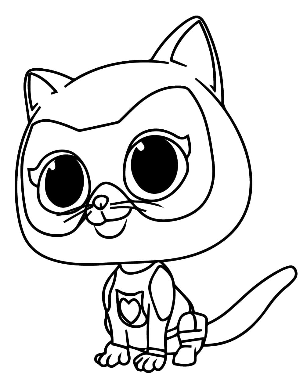 Målarbild Bitsy från Superkattungar