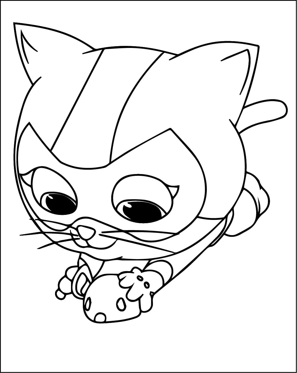 Målarbild Buddy Superkattungar