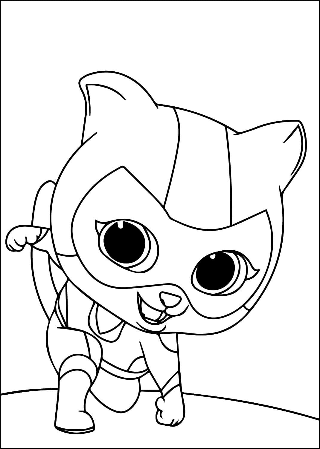 Målarbild Buddy från Superkattungar