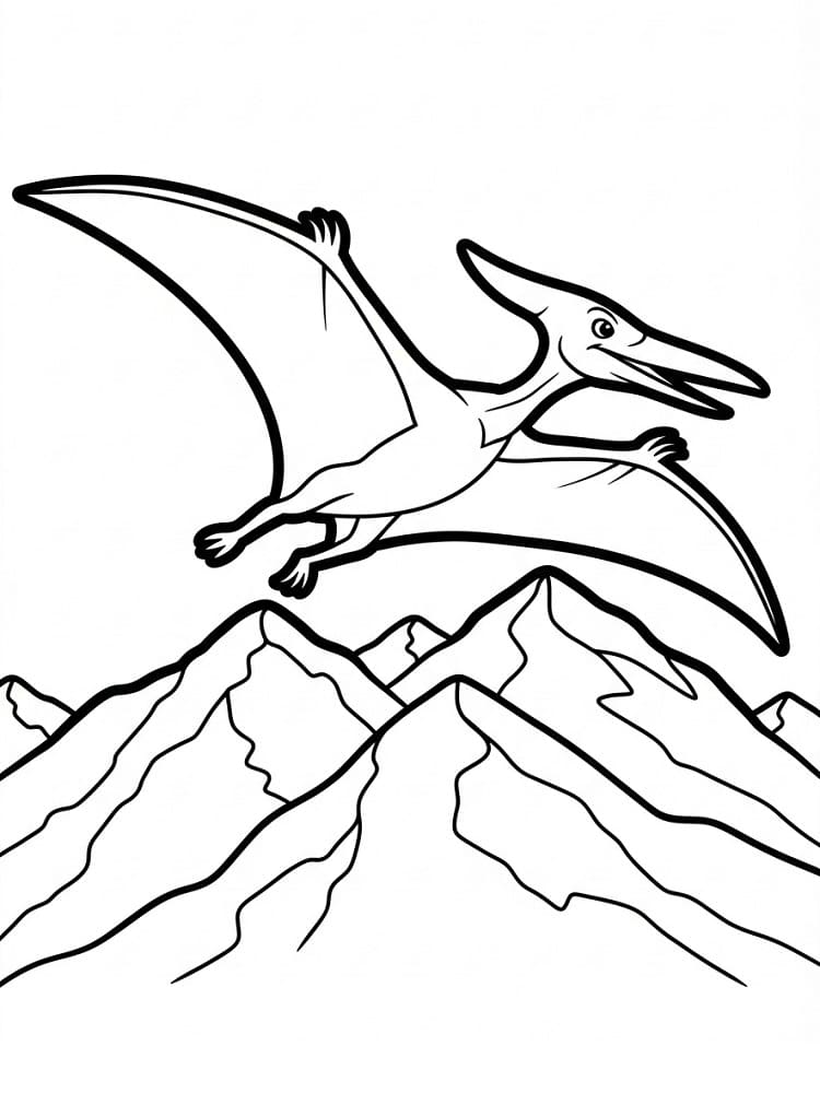 Målarbild En Pterodactyl
