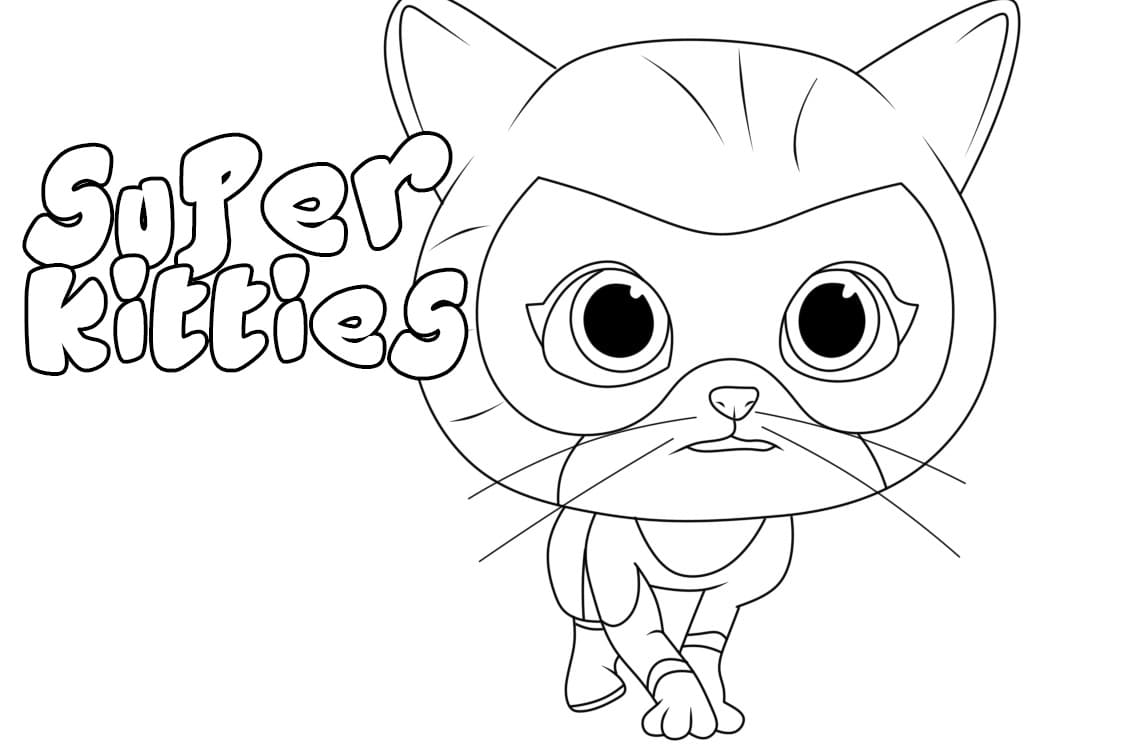 Målarbild Ginny från Superkattungar