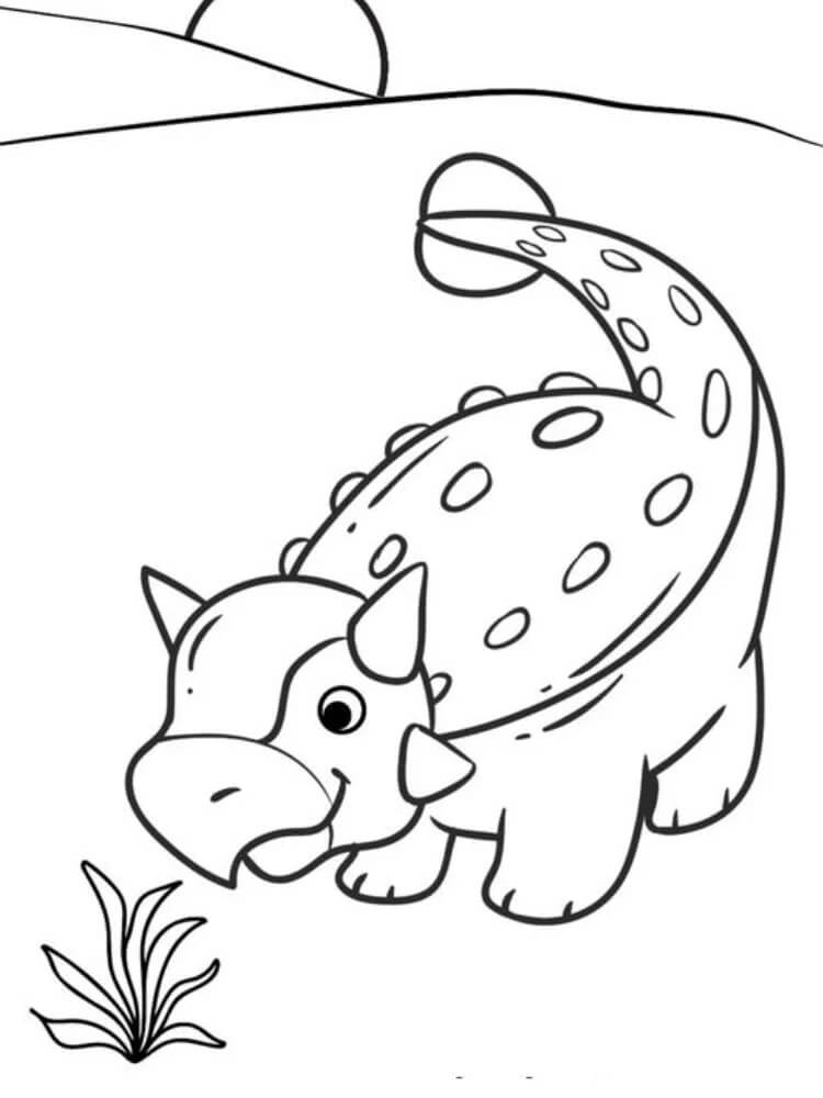 Målarbilder Ankylosaurus