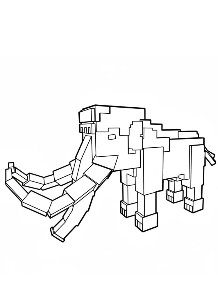 Målarbild Mammut från 99 Nätter i Skogen