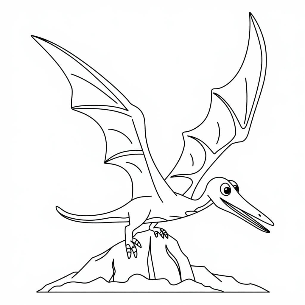 Målarbild Pterodactyl 3