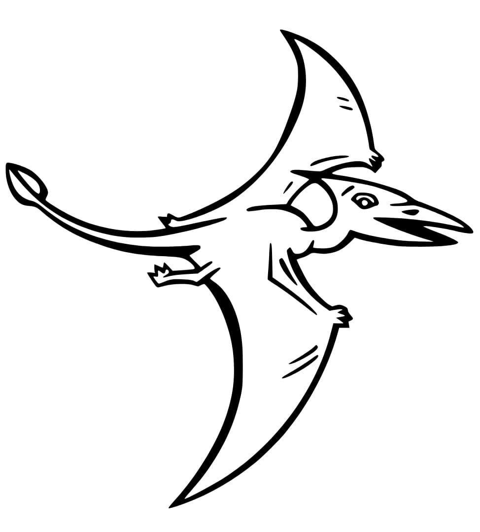 Målarbild Pterodactyl för Barn