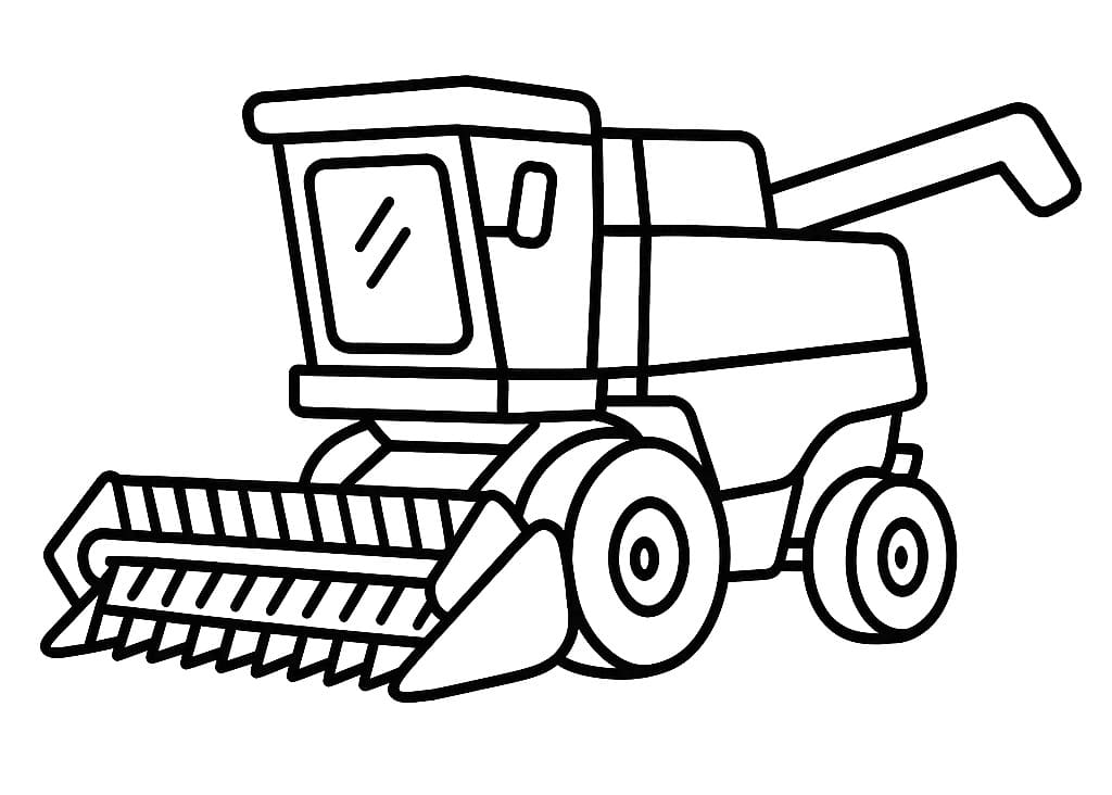 Målarbild Skördetröska för Barn