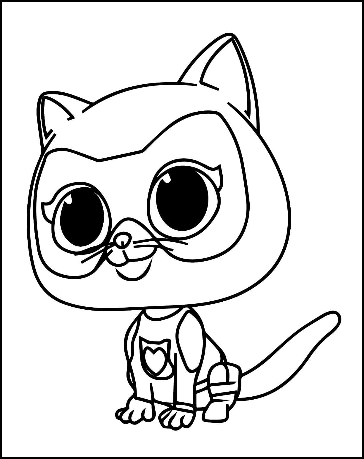 Målarbild Superkattungar Bitsy