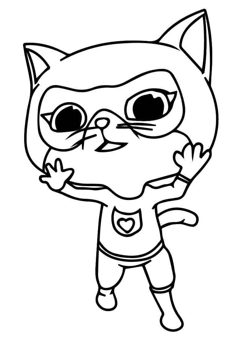 Målarbild Superkattungar för Barn