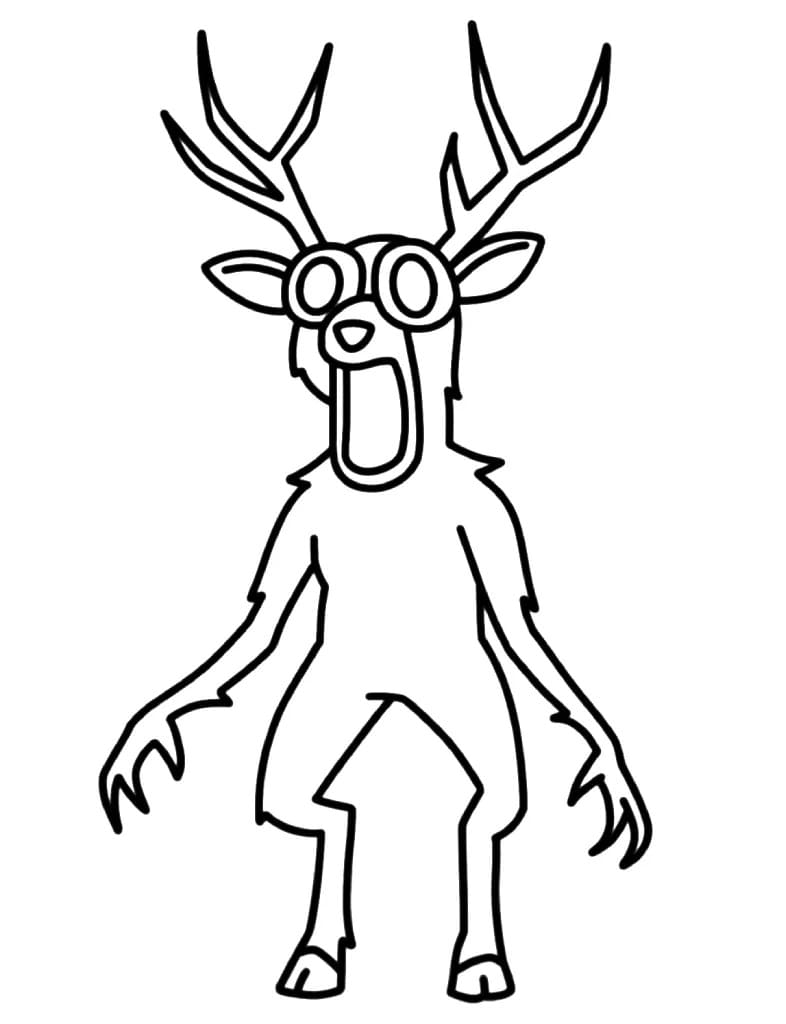 Målarbild Utskrivbar 99 Nätter i Skogen