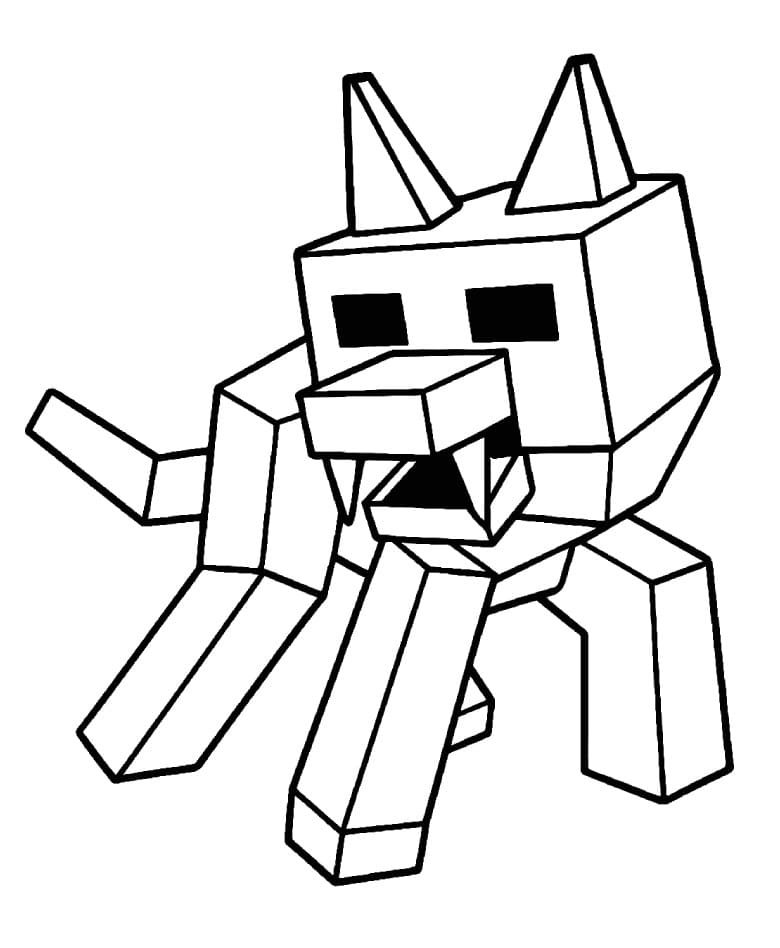 Målarbild Varg från 99 Nätter i Skogen