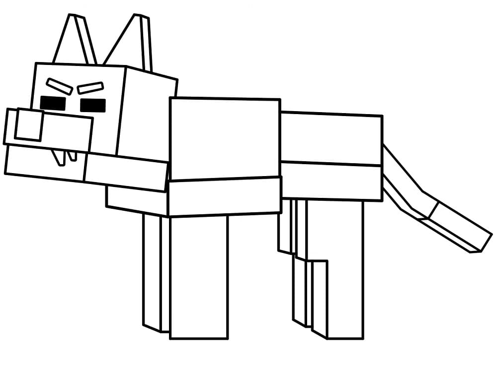 Målarbild Varg i 99 Nätter i Skogen