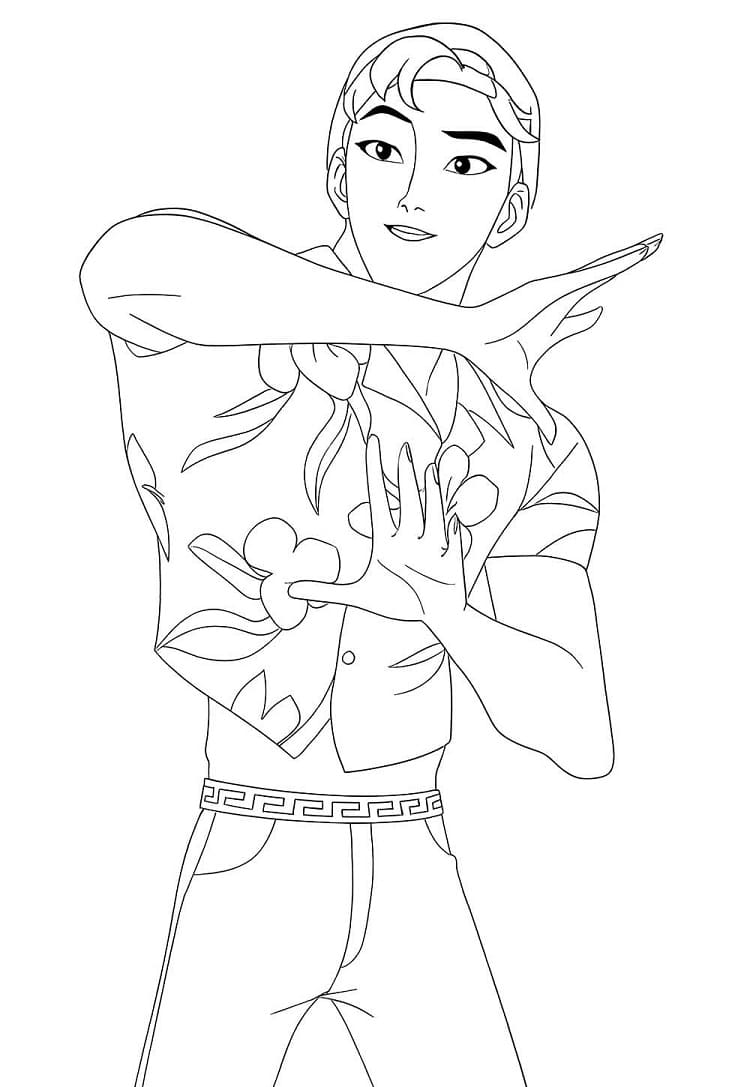 Målarbild Abby från Saja Boys