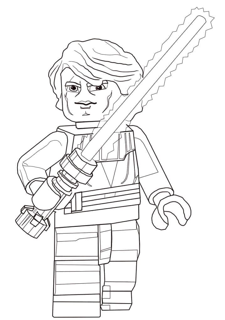 Målarbild Anakin Skywalker från Lego Star Wars