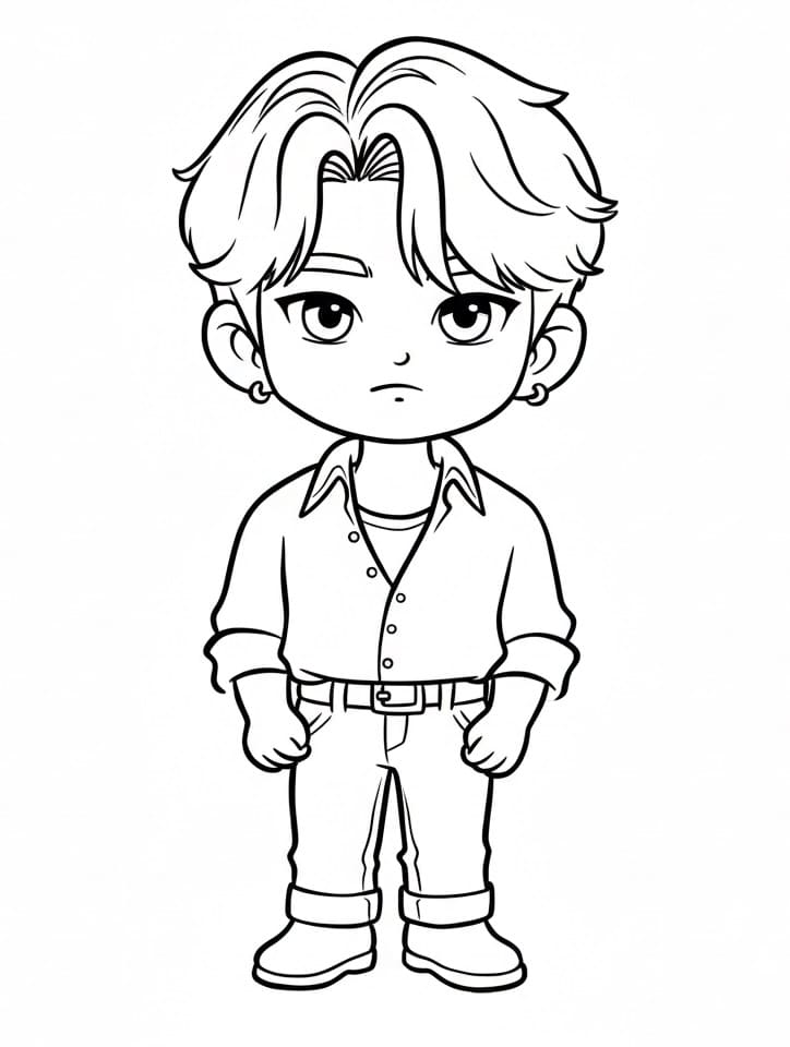 Målarbild Chibi Jinu