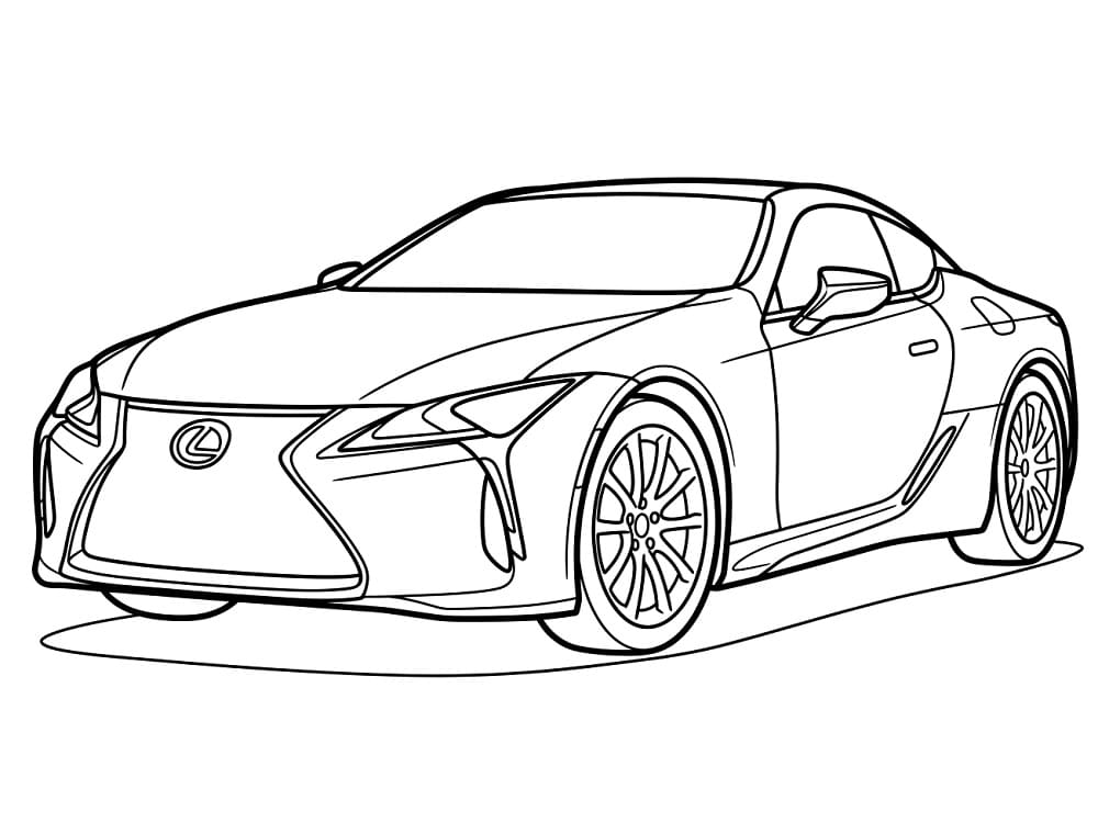 Målarbild En fantastisk Lexus-bil