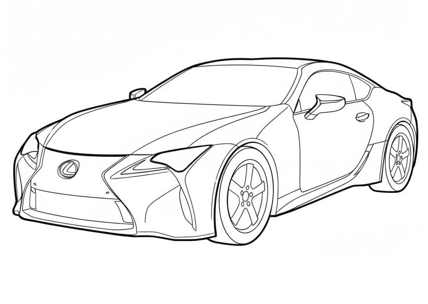 Målarbild En fantastisk Lexus