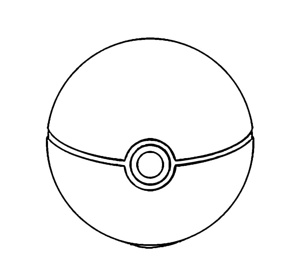 Målarbild Enkel Pokéboll