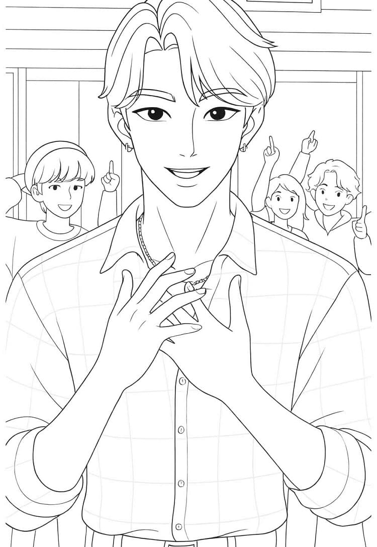 Målarbild Fantastisk Jinu från Saja Boys