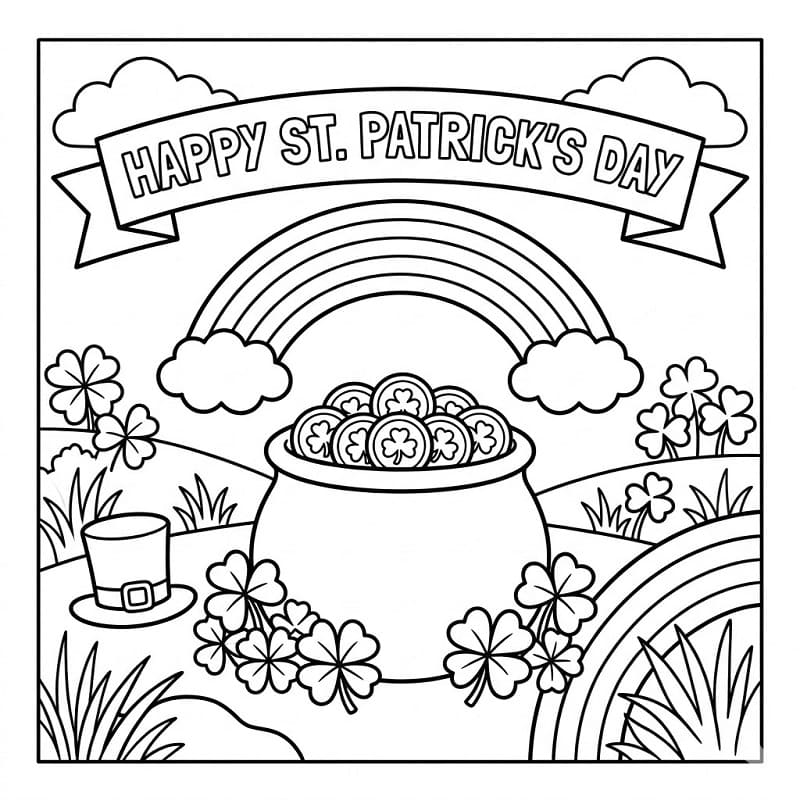 Målarbild Glad St Patricks dag