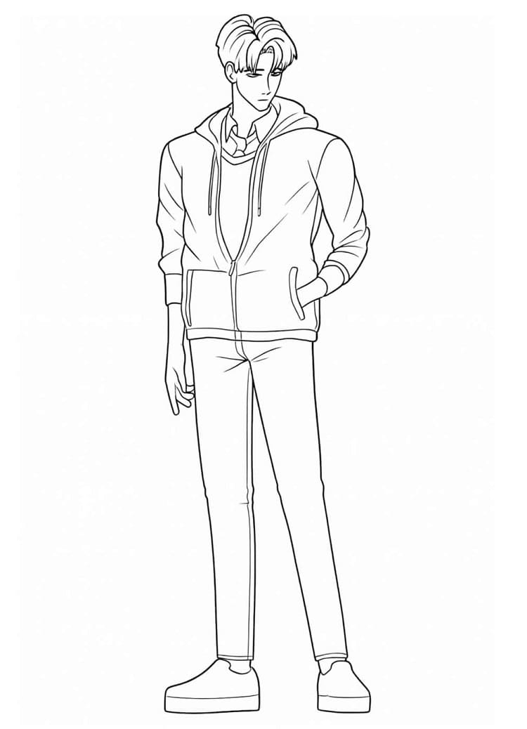 Målarbild Gratis Utskrivbar Saja Boys