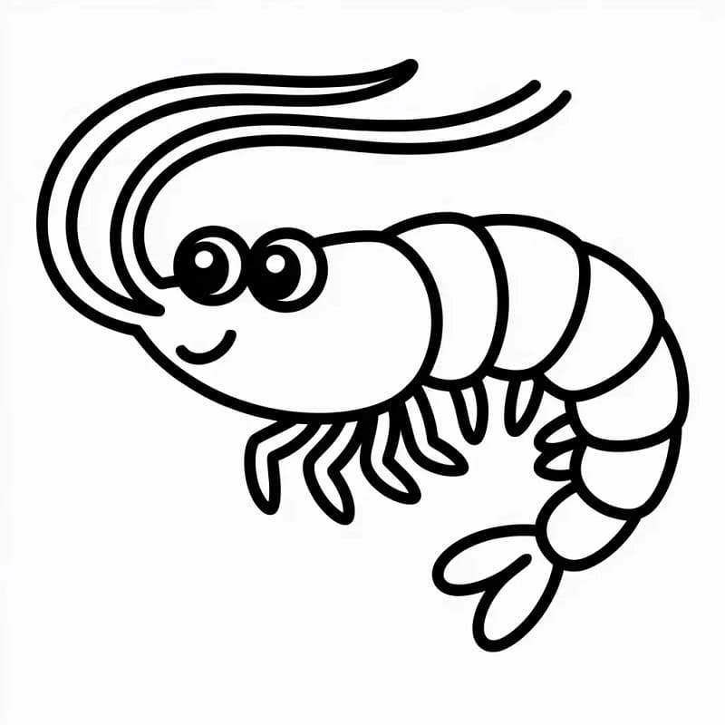 Målarbild Härlig räka