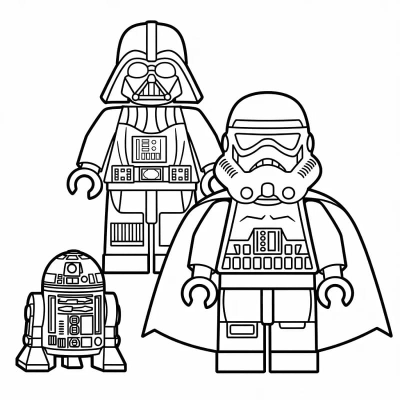 Målarbild Lego Star Wars Gratis Utskrivbar