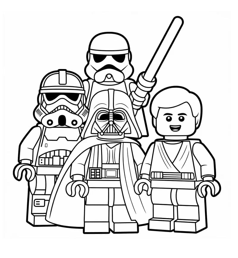 Målarbild Lego Star Wars Gratis