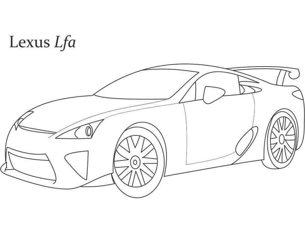 Målarbild Lexus För 4-åriga barn