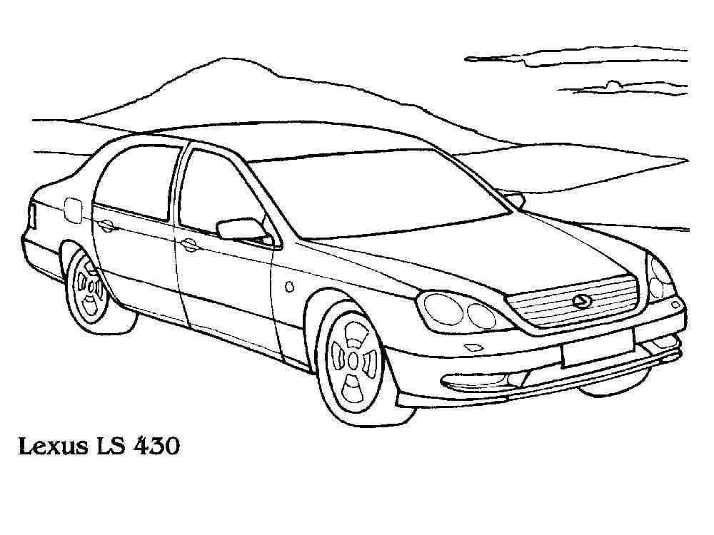 Målarbild Lexus För 5-åriga barn