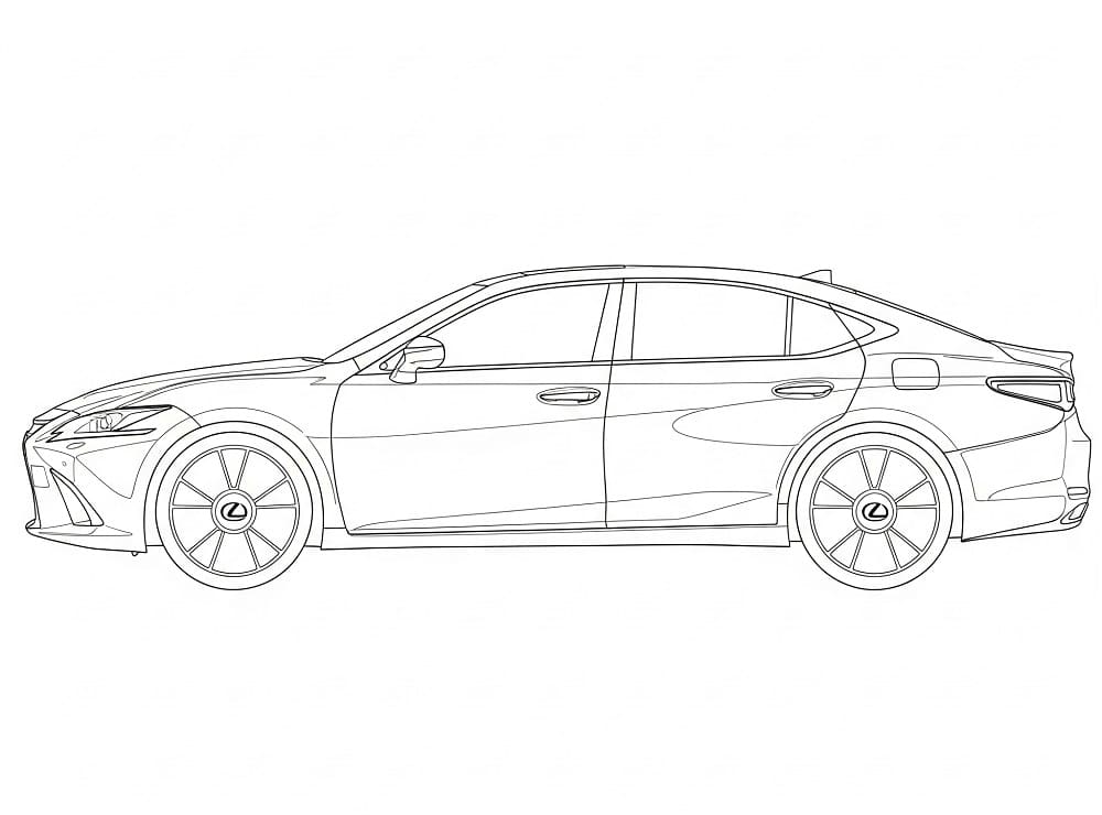 Målarbild Lexus Gratis Utskrivbar för Barn