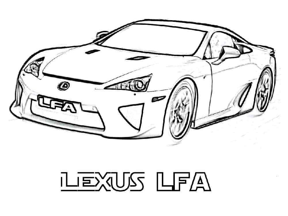 Målarbild Lexus för Barn