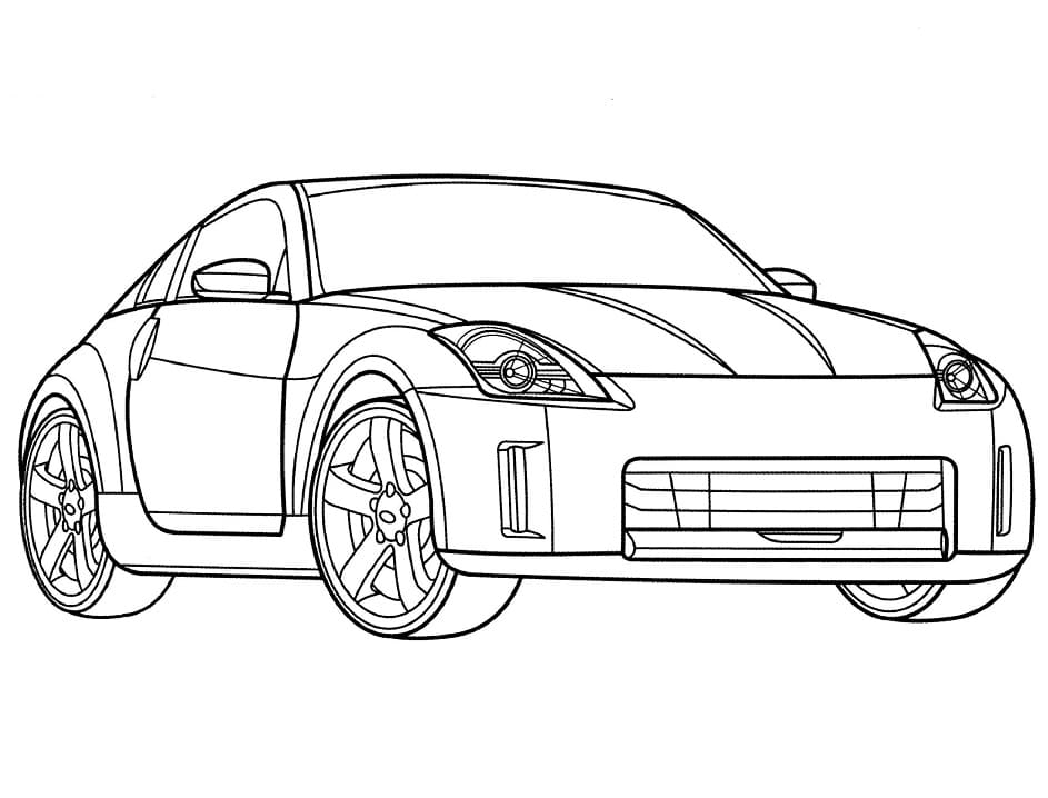 Målarbild Nissan 350z Bil
