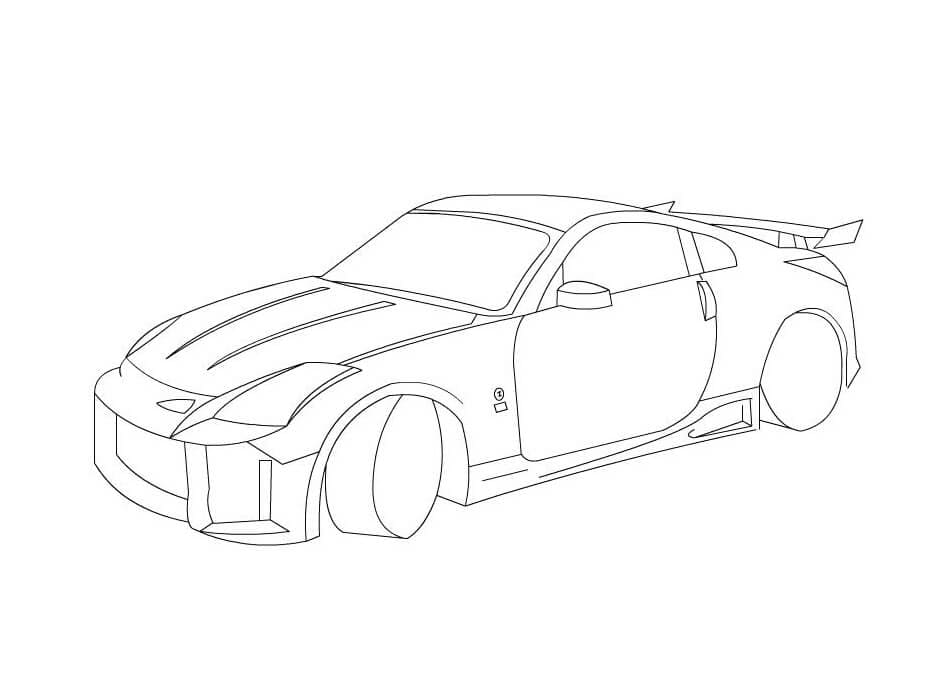Målarbild Nissan 350z