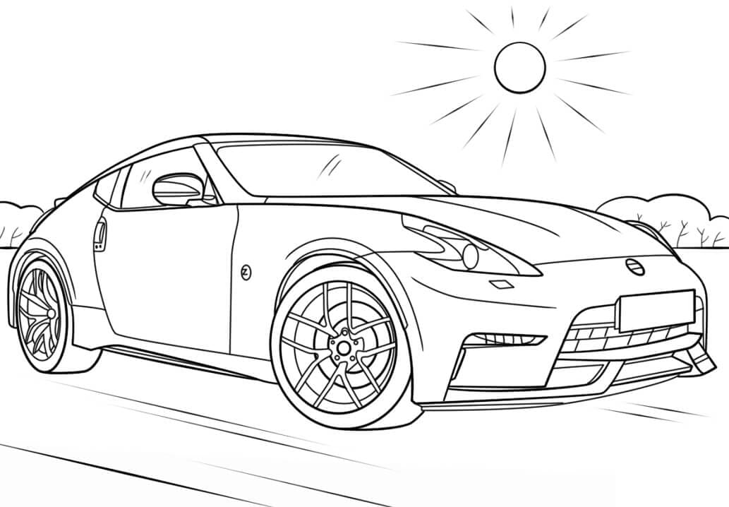 Målarbild Nissan 370z