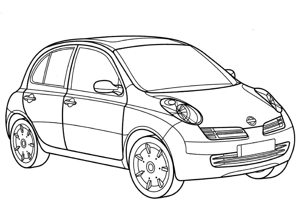 Målarbild Nissan Micra
