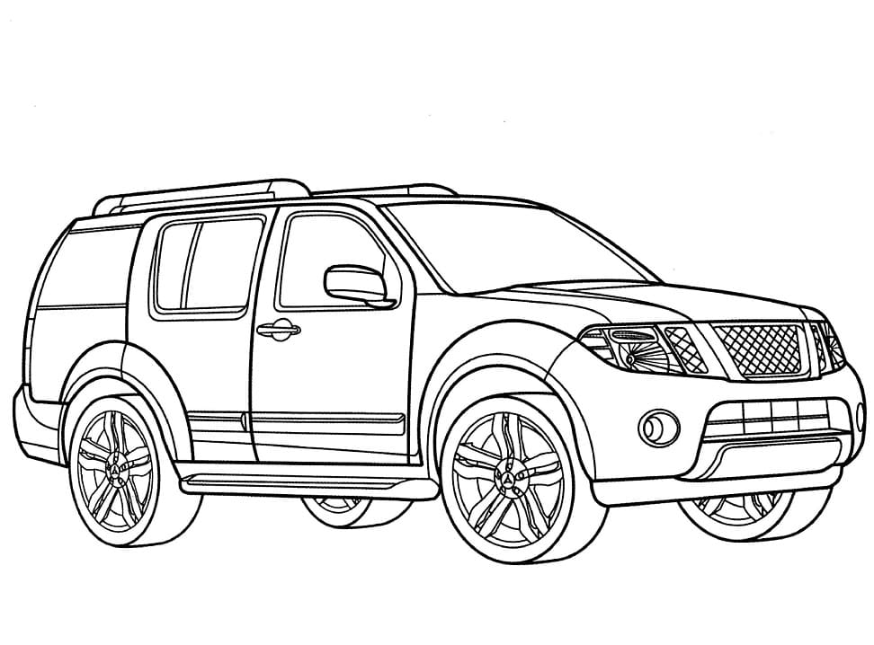 Målarbild Nissan Pathfinder