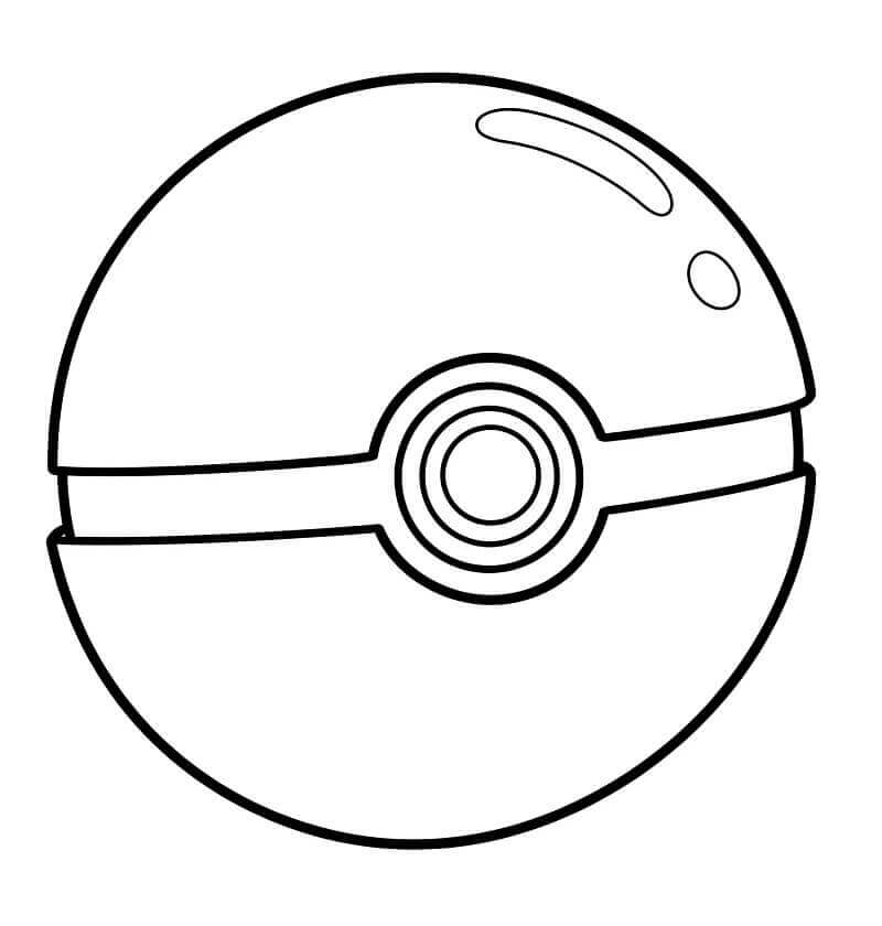 Målarbild Pokéboll för barn