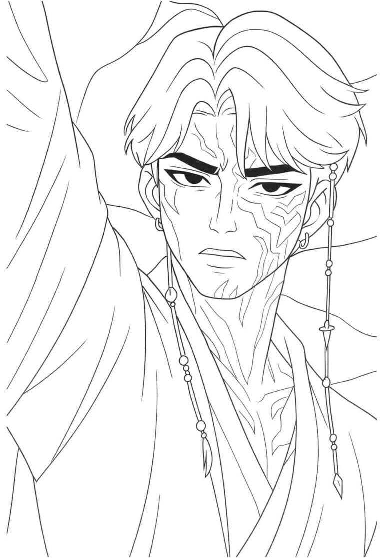 Målarbild Saja Boys Gratis