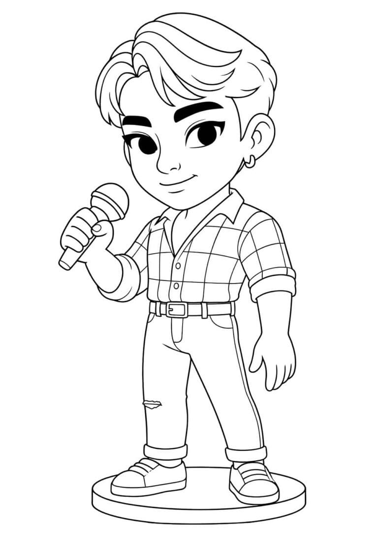 Målarbild Saja Boys Utskrivbar