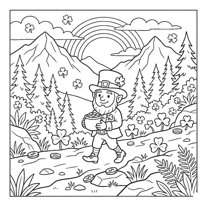 Målarbild Sankt Patricks dag