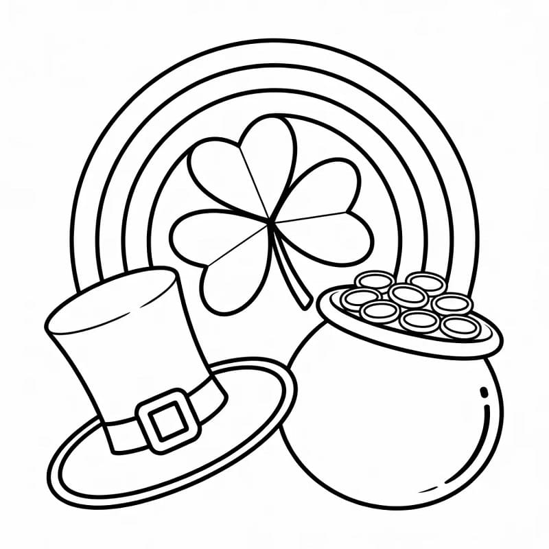 Målarbild St Patrick’s Day för Barn