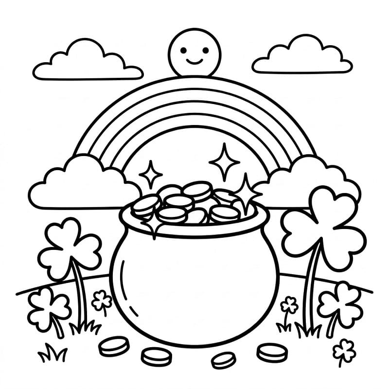 Målarbild St Patricks dag